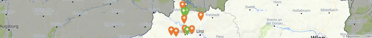 Map view for Pharmacies emergency services nearby Ulrichsberg (Rohrbach, Oberösterreich)